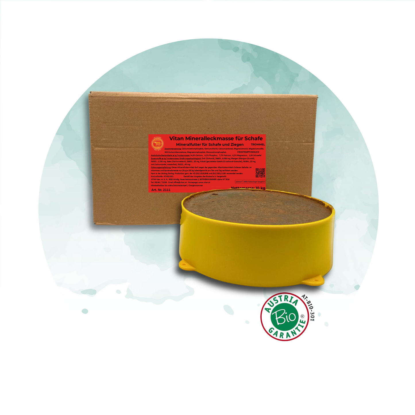 Vitan Mineralleckmasse für Schafe (bio tauglich), 5 Stück (2 kg)