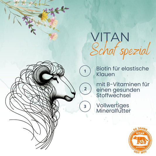 Vitan Schaf spezial Mineralfutter - gezielte Nährstoffversorgung ohne Kupfer
