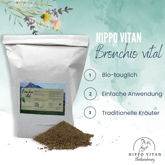 Bronchio Vital – Ergänzungsfuttermittel mit ätherischen Ölen für die tägliche Vitalität von Pferden (bio tauglich)