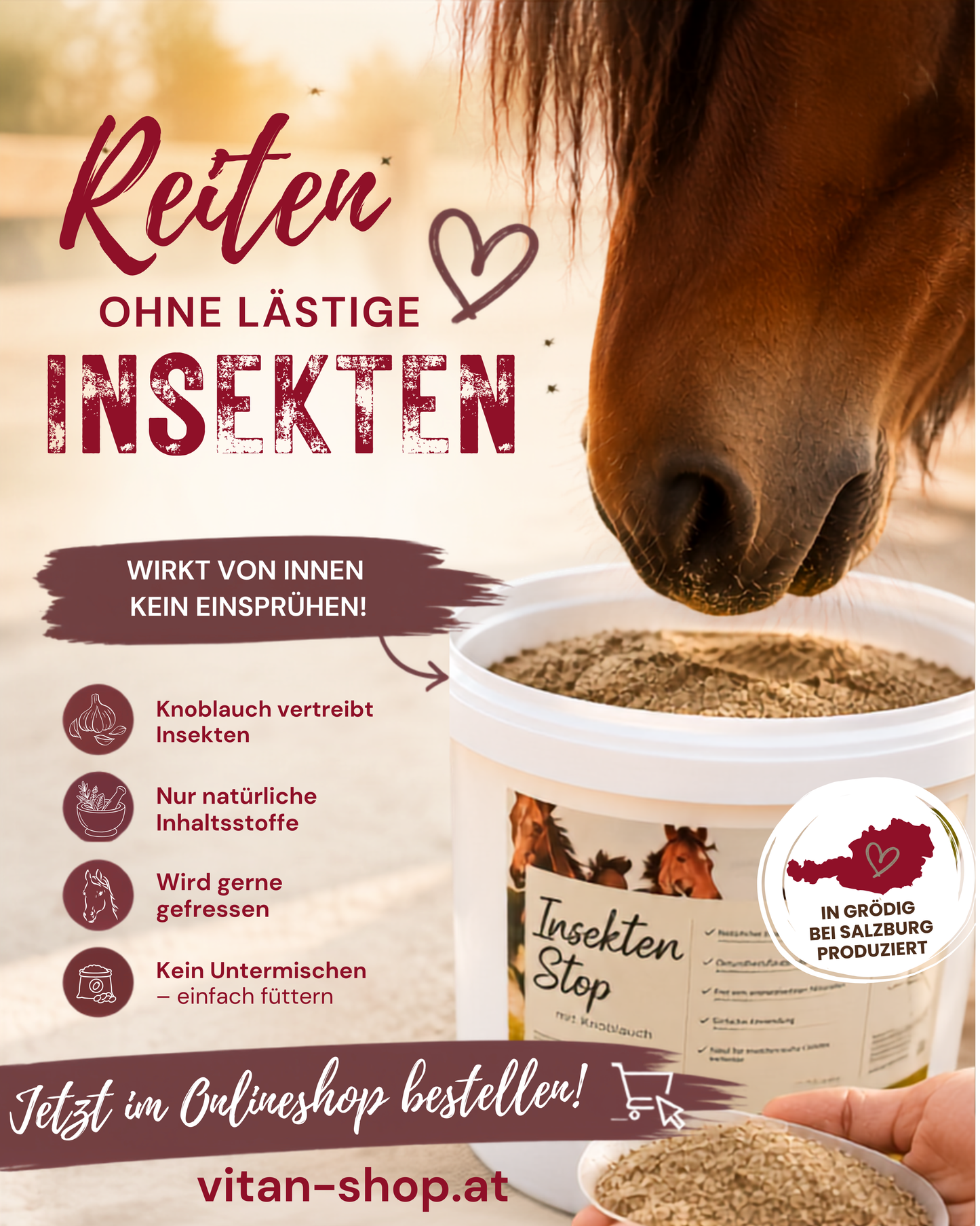 Insektenstop für Pferde, Rinder, Schafe und Ziegen, 10 kg