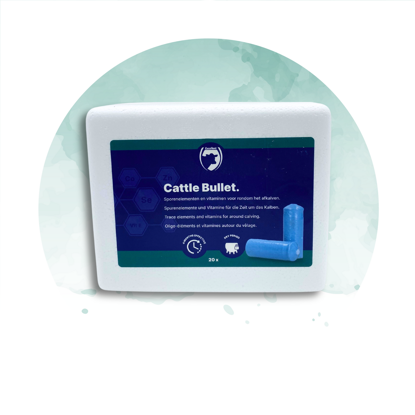 Optimieren Sie die Gesundheit Ihrer Rinder mit 'CATTLE BULLET', einem hochwertigen Ergänzungsfutter, das speziell für grasende Rinder entwickelt wurde. Bietet eine langfristige Versorgung mit essentiellen Spurenelementen und Vitaminen für eine effektive und einfache Gesundheitsförderung. Jetzt mit gratis Versand bei Vitan erhältlich, ideal für Landwirte zur einfachen Verabreichung.