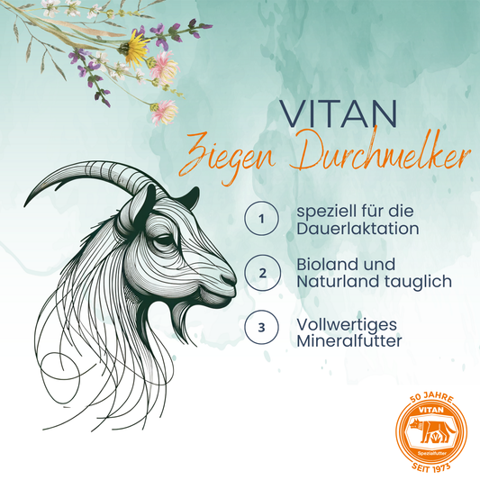 Ziegen Durchmelker - gezielte Unterstützung in der Dauerlaktation (bio tauglich)