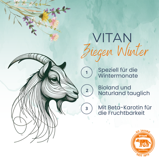 Ziegen Winter - optimale Versorgung in der Stallperiode (bio tauglich)