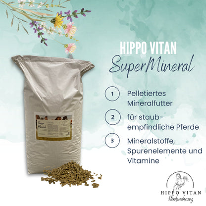 Super Mineral für Pferde – Pelletiertes Mineralfutter für staubempfindliche Pferde