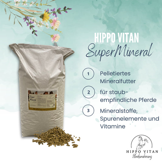 Super Mineral für Pferde – Pelletiertes Mineralfutter für staubempfindliche Pferde