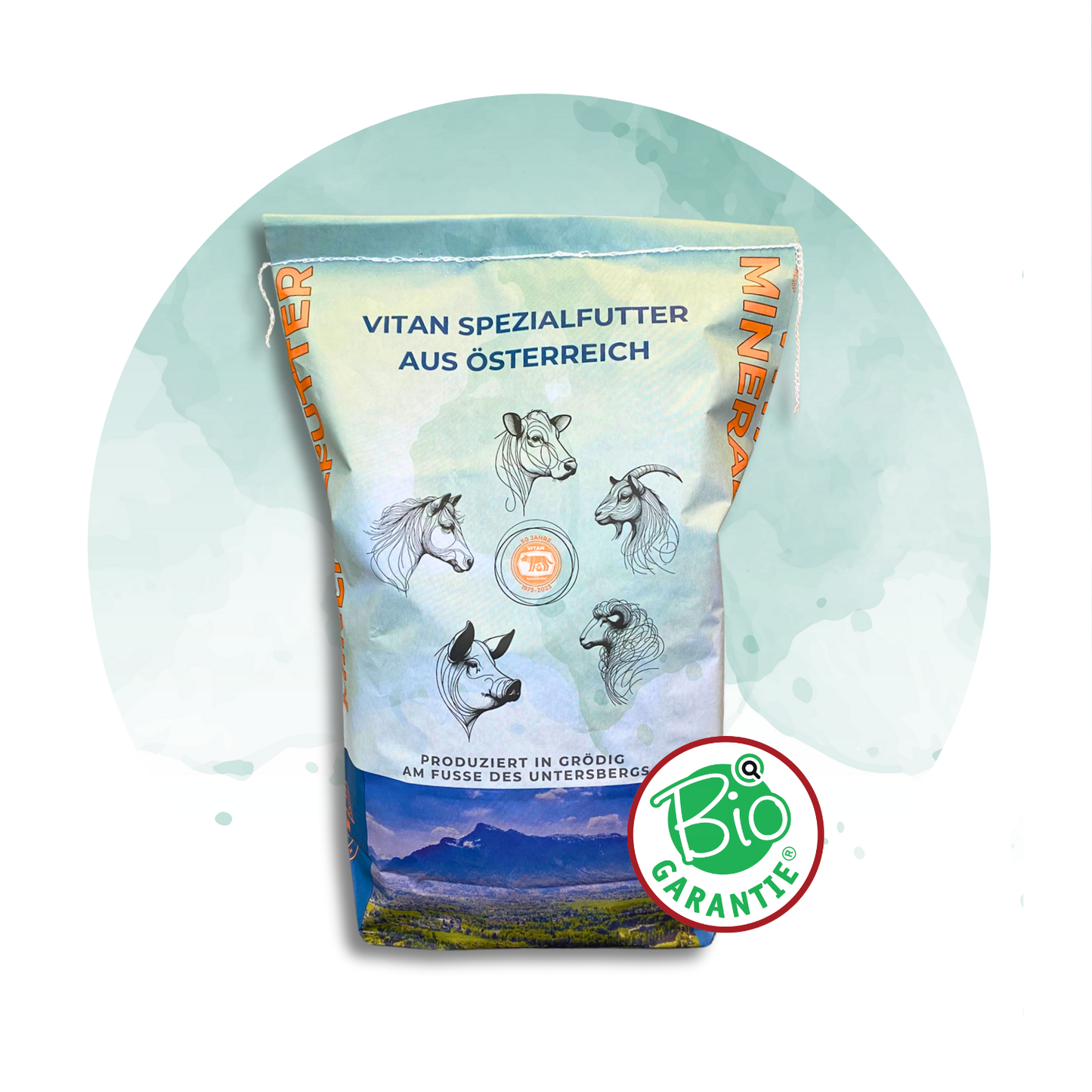 VITAN Hefe mineral– Mineralfutter mit Hefe für beste Fresslust, 25 kg (bio tauglich)