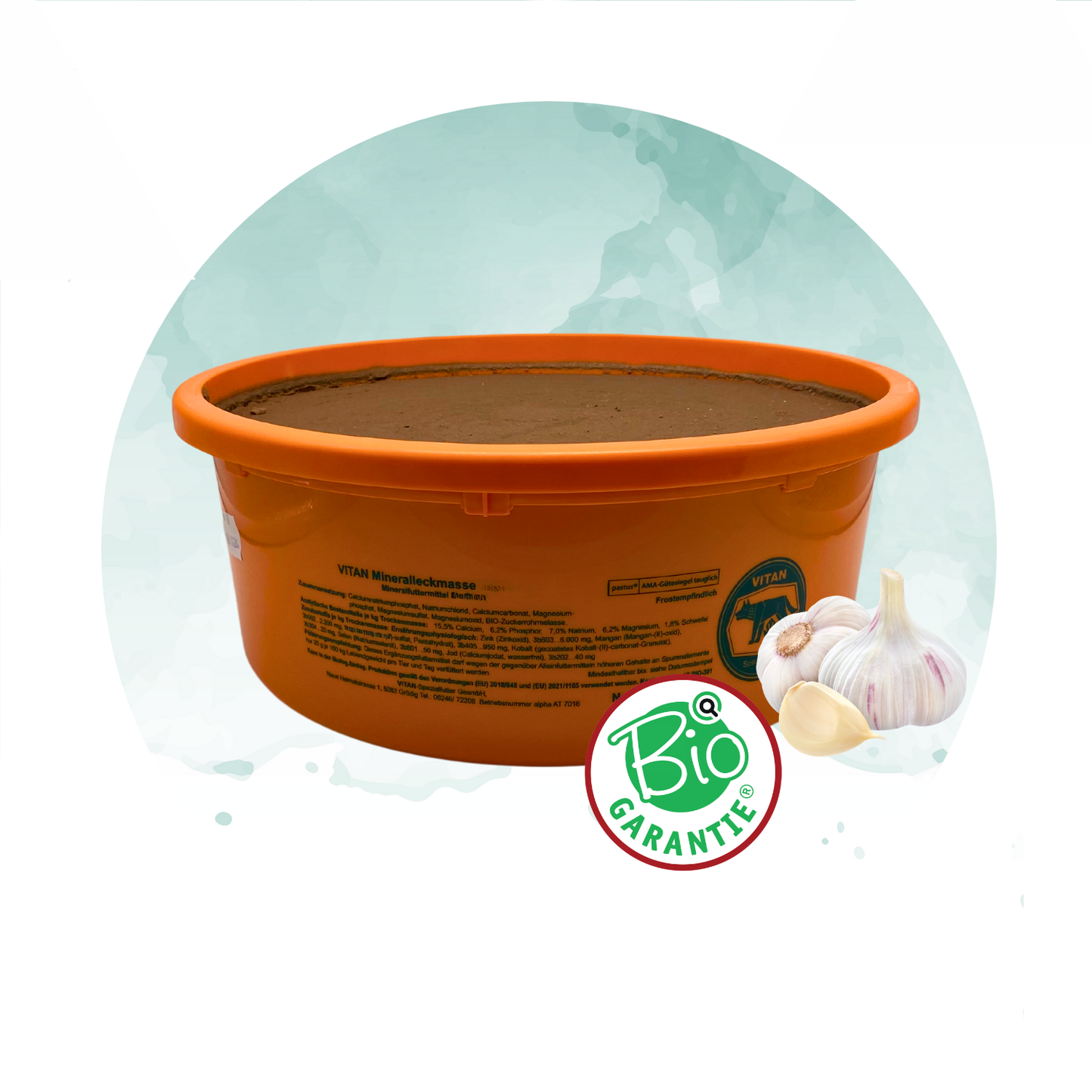 Mineralleckmasse mit Knoblauch – Insektenschutz und Mineralstoffversorgung in einem  (bio tauglich), 13 kg