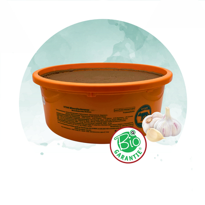 Mineralleckmasse mit Knoblauch – Insektenschutz und Mineralstoffversorgung in einem  (bio tauglich), 13 kg