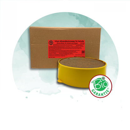 Mineralleckmasse für Schafe – Kupferfrei und perfekt für die Weidehaltung (bio tauglich), 5 Stück (2 kg)