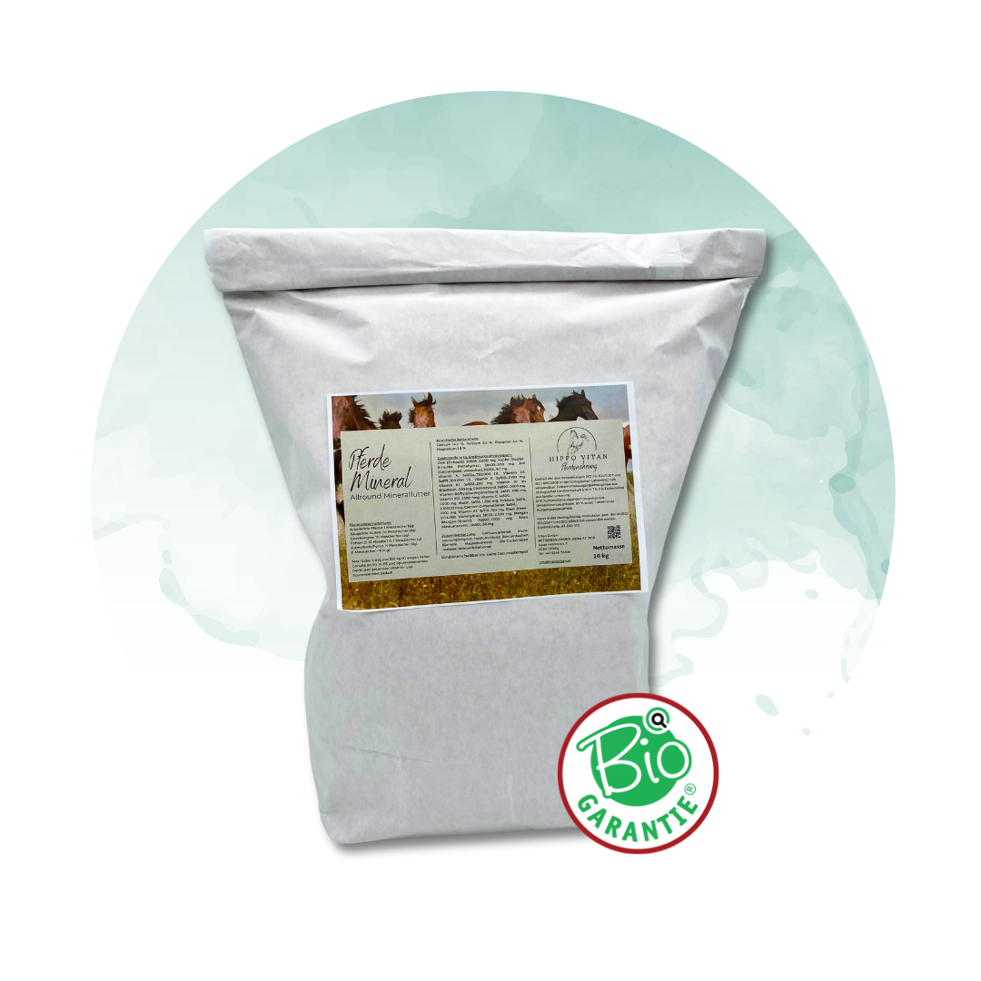 Mineralfutter für Pferde – Starke Knochen, glänzendes Fell und gesunde Hufe (bio tauglich)
