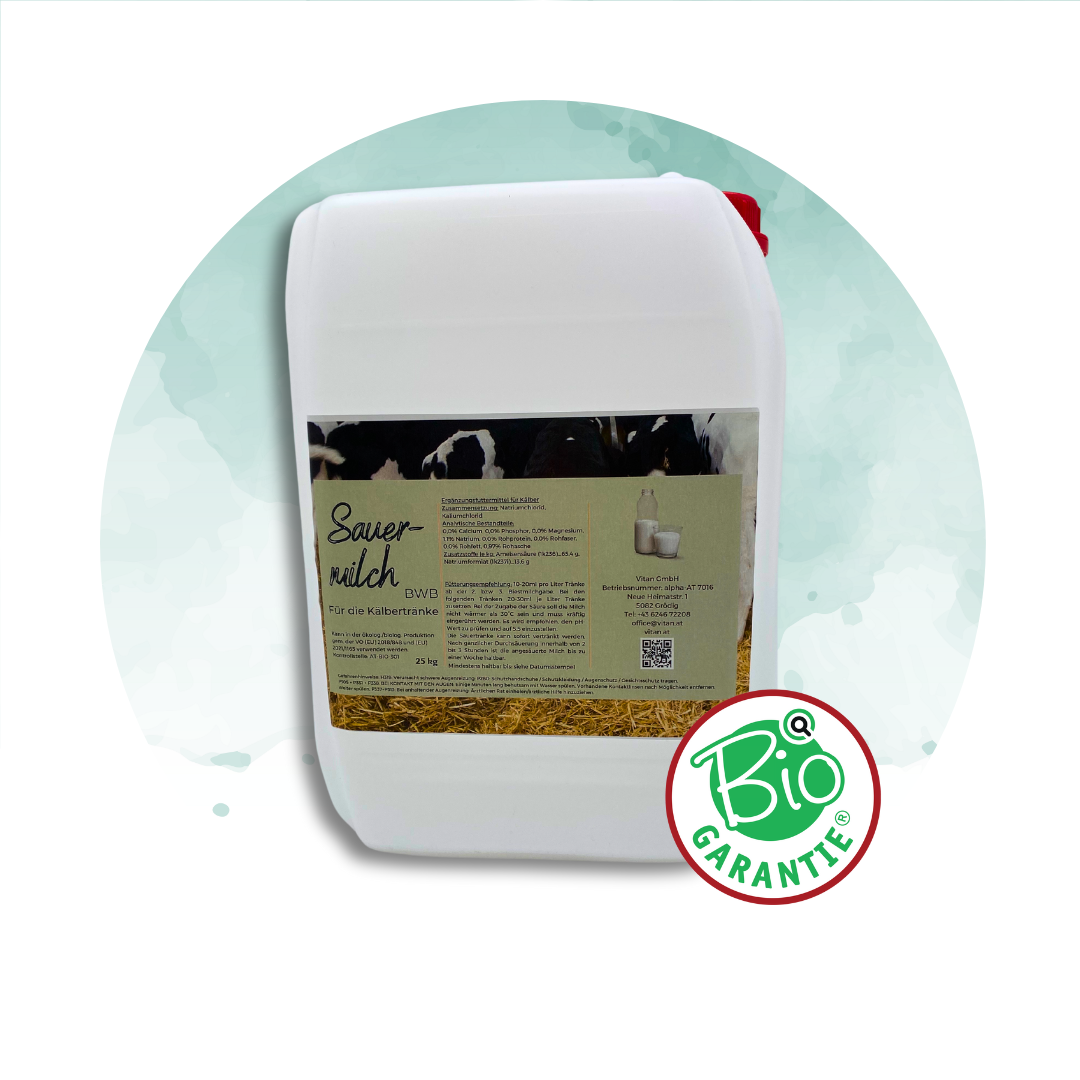 Vitan Sauermilch – Ergänzungsfuttermittel zur Unterstützung der Kälbergesundheit (bio tauglich)