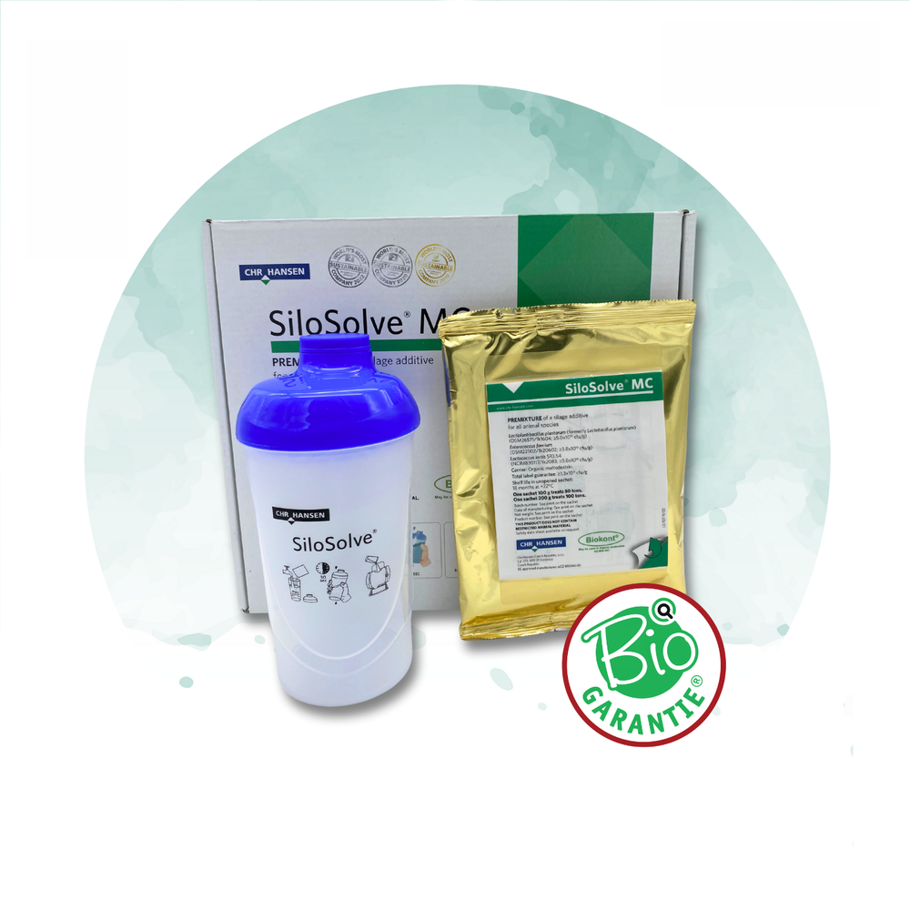 SILOSOLVE® MC – Biologisches Siliermittel für optimale Fermentation und Schutz vor Gärschädlingen (bio tauglich), 100 g